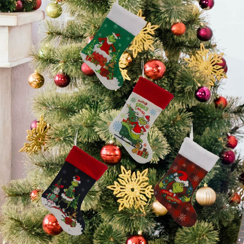 Christmas Stocking Grinch Sock - Christmas Stocking Hanging recension och pris