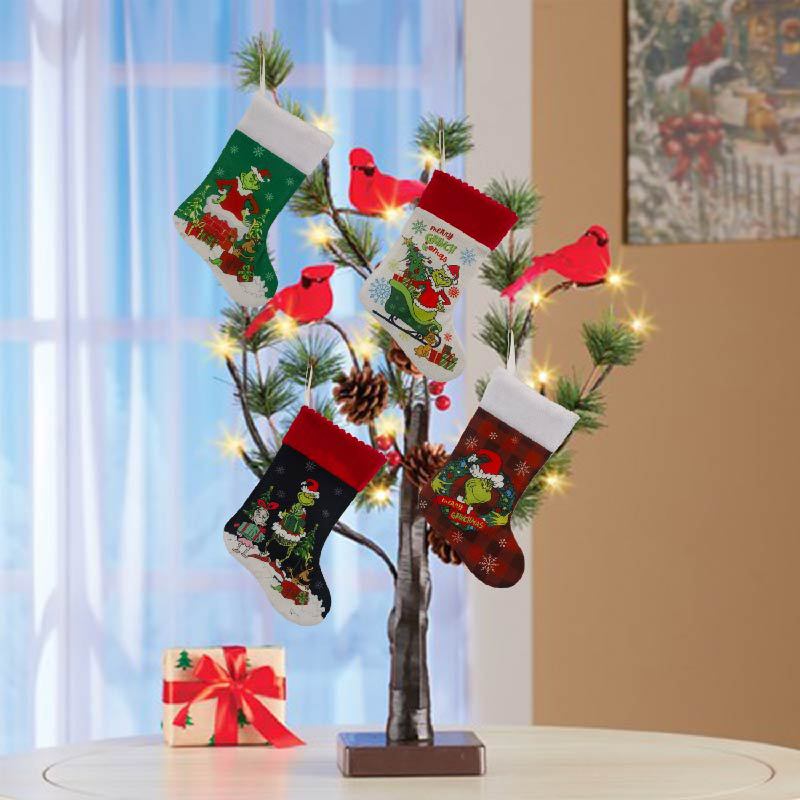 Christmas Stocking Grinch Sock - Christmas Stocking Hanging recension och pris