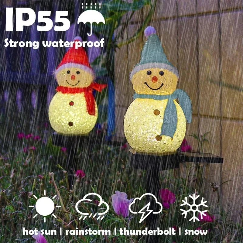 Christmas Snowman Solar Garden - Christmas Lights Outdoor recension och pris