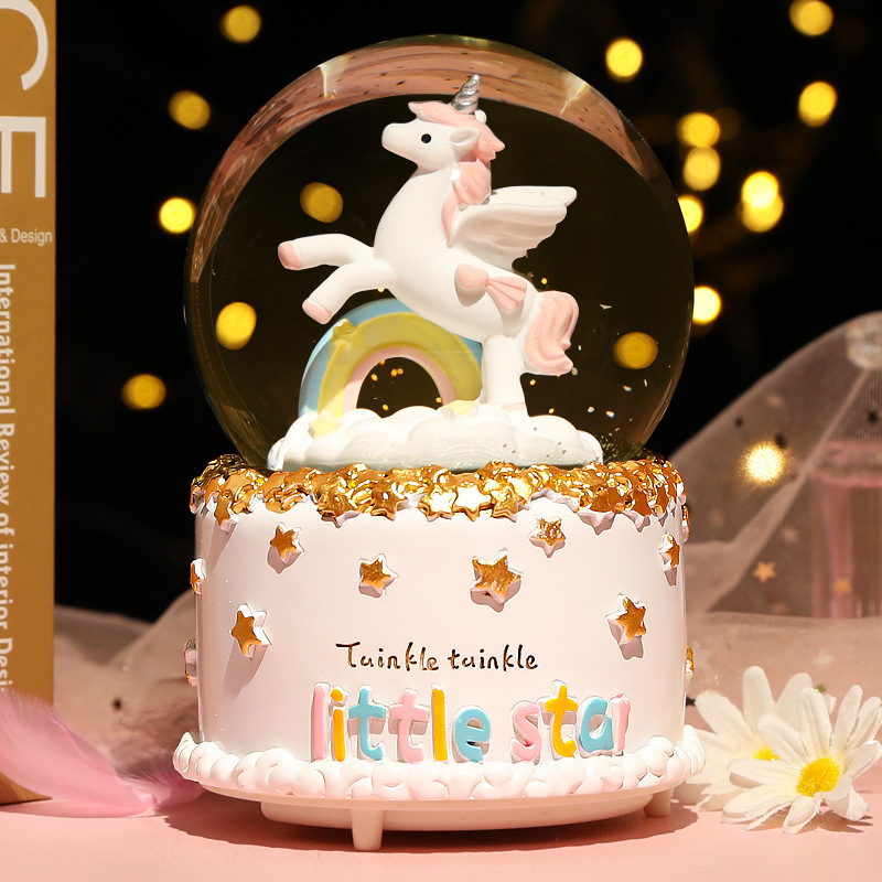 New Crystal Ball Music Box Gir - Snow Globe Musical recension och pris