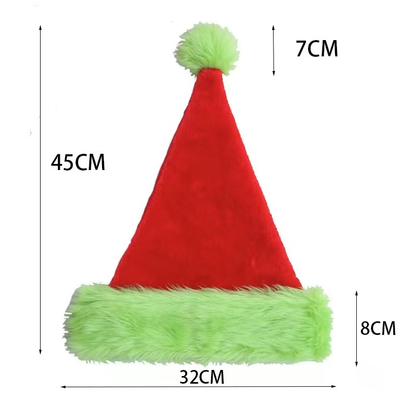 1 PCS/10 PCS Christmas Santa H - Santa Hat Plush recension och pris